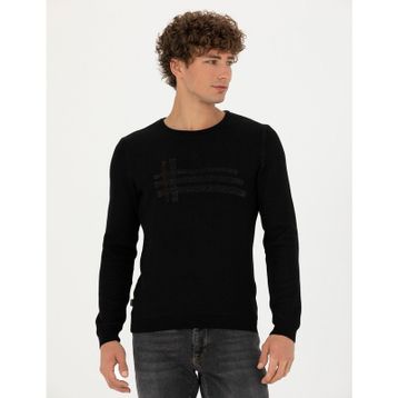 Pierre Cardin 50278091-VR046 Siyah Erkek Kazak