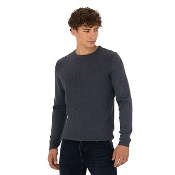 Pierre Cardin 50278096-VR032 Koyu Mavi Erkek Kazak