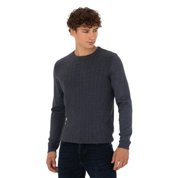 Pierre Cardin 50278096-VR032 Koyu Mavi Erkek Kazak