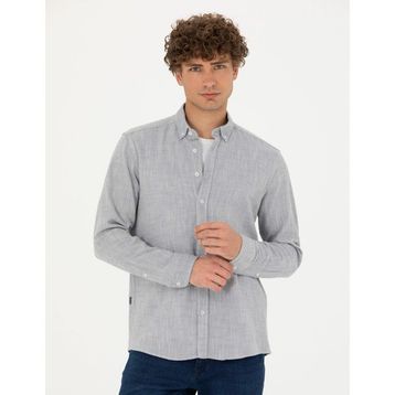 Pierre Cardin 50278180-VR036 Mavi Desenli Erkek Gömlek