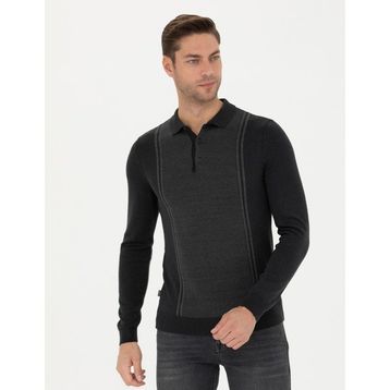 Pierre Cardin 50279429-VR091 Açık Gri Melanj Erkek Kazak