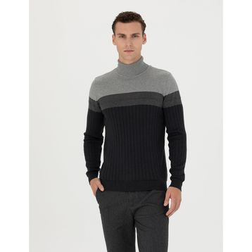 Pierre Cardin 50279430-VR081 Antrasit Melanj Erkek Kazak