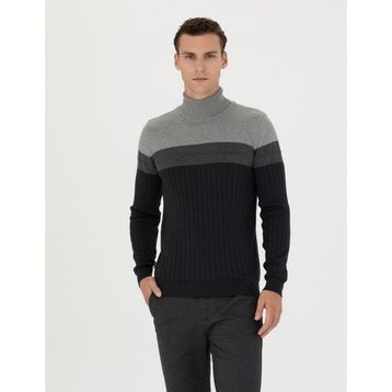 Pierre Cardin 50279430-VR081 Antrasit Melanj Erkek Kazak