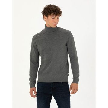 Pierre Cardin 50281831-VR086 Gri Melanj Erkek Kazak