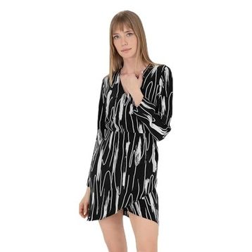 Pierre Cardin 50283665-VR046 Siyah Cupro Kadın Elbise