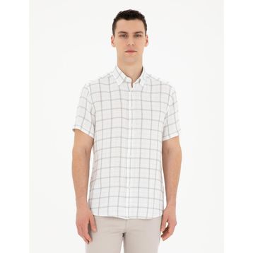 Pierre Cardin 50288567-VR016 Çağla Kısa Kollu Erkek Gömlek