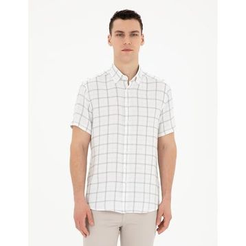 Pierre Cardin 50288567-VR016 Çağla Kısa Kollu Erkek Gömlek