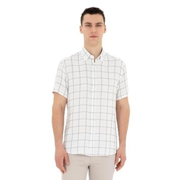Pierre Cardin 50288567-VR016 Çağla Kısa Kollu Erkek Gömlek