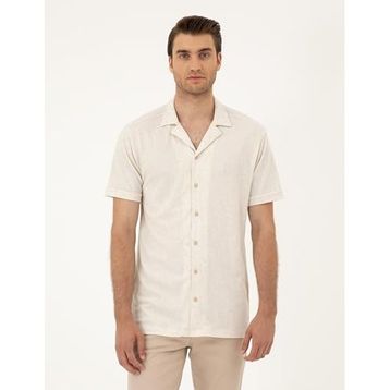 Pierre Cardin 50288946-VR011 Bej Erkek Gömlek
