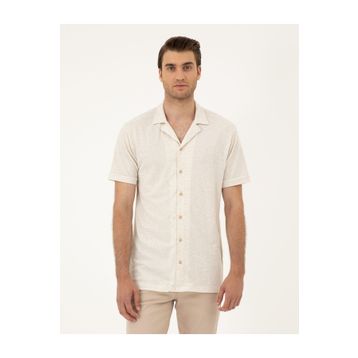 Pierre Cardin 50288946-VR011 Bej Erkek Gömlek