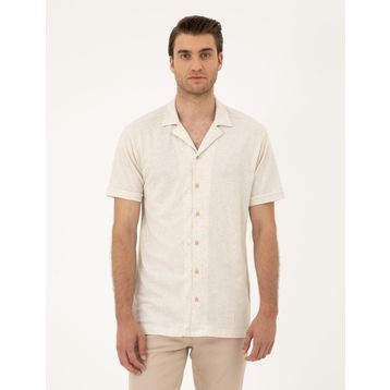 Pierre Cardin 50288946-VR011 Bej Erkek Gömlek