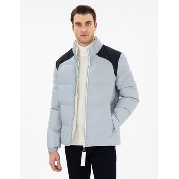 Pierre Cardin 50291018-VR033 Lacivert Çift Taraflı Kaz Tüyü Erkek Mont