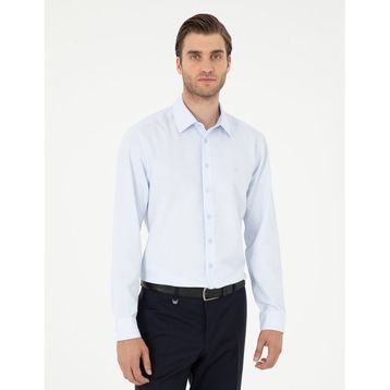Pierre Cardin 50294729-VR003 Açık Mavi Erkek Gömlek