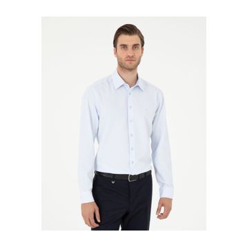 Pierre Cardin 50294729-VR003 Açık Mavi Erkek Gömlek