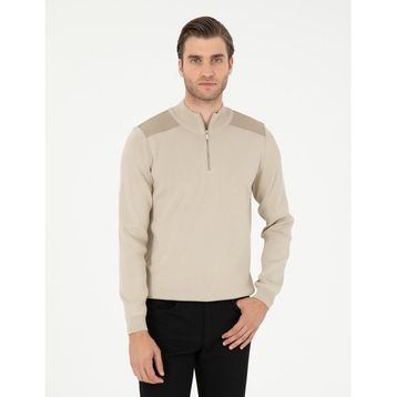 Pierre Cardin 50296417-VR011 Bej Erkek Kazak