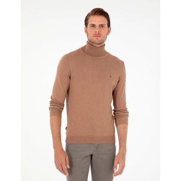 Pierre Cardin 50296602-VR122 Camel Melanj Erkek Kazak