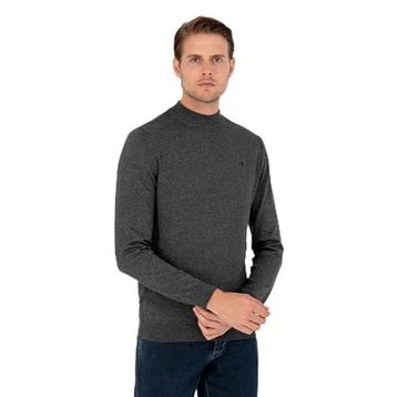 Pierre Cardin 50296613-VR081 Antrasit Melanj Erkek Kazak