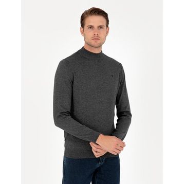Pierre Cardin 50296613-VR081 Antrasit Melanj Erkek Kazak