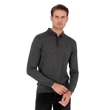 Pierre Cardin 50296623-VR081 Antrasit Melanj Erkek Kazak