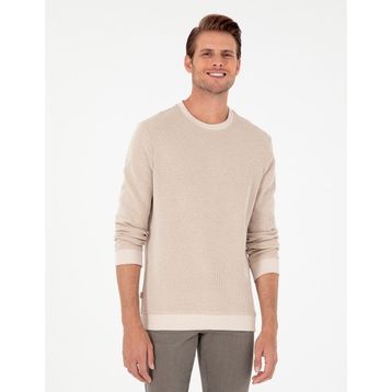 Pierre Cardin 50296752-VR011 Bej Erkek Sweatshirt