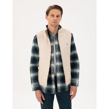 Pierre Cardin 50300554-591 Bej Suni Deri Erkek Yelek