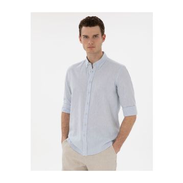 Pierre Cardin 50303245-VR003 Açık Mavi Erkek Gömlek