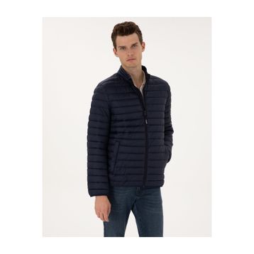 Pierre Cardin 50313921-VR033 Lacivert Kapitone Basic Erkek Mont
