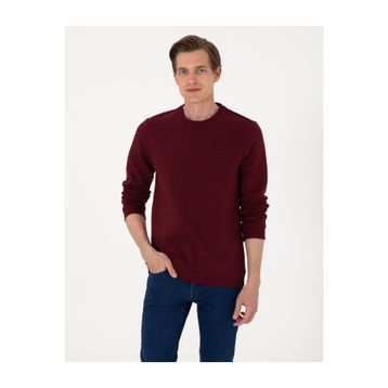 Pierre Cardin 50315021-VR014 Bordo Erkek Sweatshirt