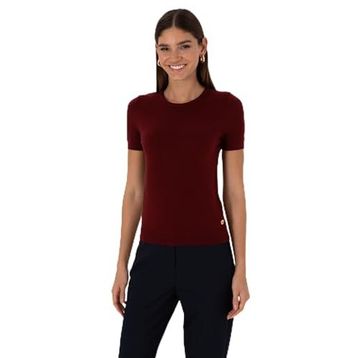 Pierre Cardin 50316341-VR223 Vişne Kadın T-shirt