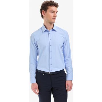 Pierre Cardin 50316734-VR036 Mavi Slim Fit Uzun Kollu Basic Erkek Gömlek