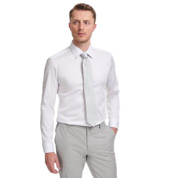 Pierre Cardin 50325162-VR013 Beyaz Slim Fit Uzun Kollu Basic Erkek Gömlek