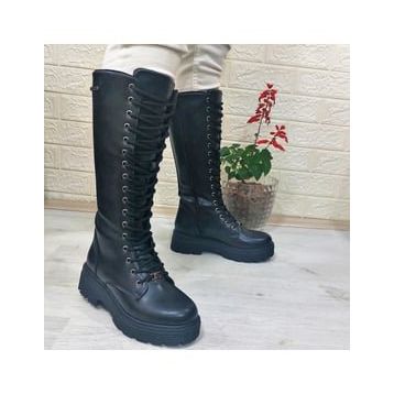 Pierre Cardin 52444 Siyah 41 cm Fermuarlı Kadın Çizme