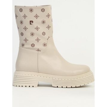 Pierre Cardin 54136 Krem Comfort Sıcak Astar Fermuarlı Kadın Bot