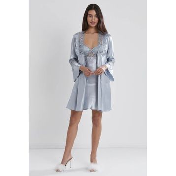 Pierre Cardin 6325 Mist 6'lı Kaplı Gecelik Sabahlık Set