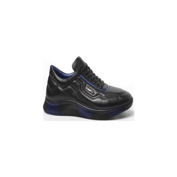 Pierre Cardin 649405 Siyah Mavi Erkek Spor Ayakkabı