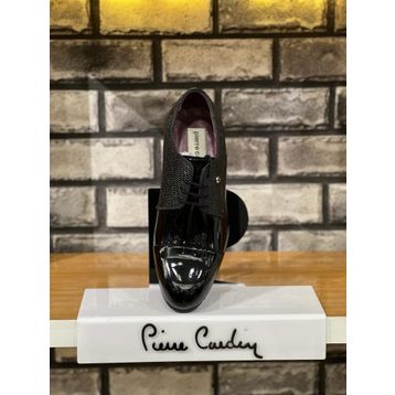Pierre Cardin 7027-1 Siyah Bordo Erkek Klasik Ayakkabı