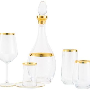 ‎Pierre Cardin 71120824 31 Parça Arty Gold Cam Bardak Takımı
