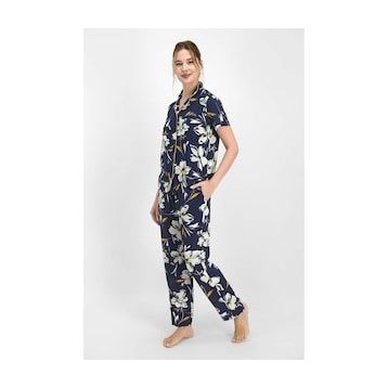 Pierre Cardin 7753 Kadın Lily Lacivert Gömlek Pijama