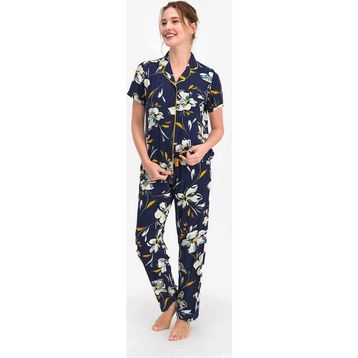 Pierre Cardin 7753 Kadın Lily Lacivert Gömlek Pijama