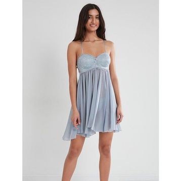 Pierre Cardin 880 Mist Tül Güpürlü Kadın Gecelik