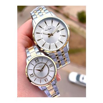Pierre Cardin CF.PR80002.M2 Çiftlere Özel Çelik Kordon Çift Kol Saati
