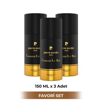 Pierre Cardin Comme Le Roi 3x150 ml Erkek Deodorant