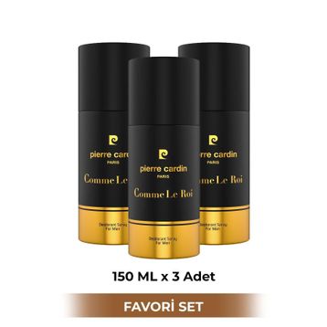 Pierre Cardin Comme Le Roi 3x150 ml Erkek Deodorant
