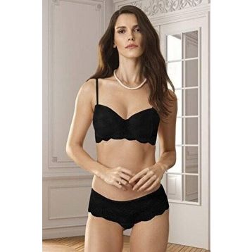 Pierre Cardin Kadın Dantelli Regular Siyah 90B Sütyen Takım