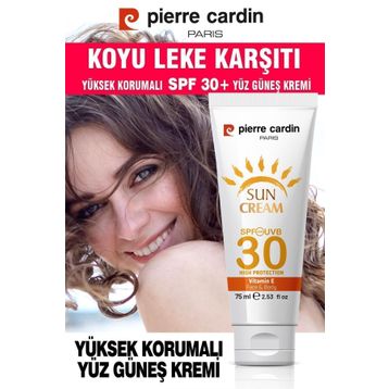Pierre Cardin Normal Kuru Ciltler SPF30 75 ml Leke Karşıtı Yüksek Koruyucu Yüz Güneş Kremi