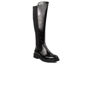 Pierre Cardin PC-52066 Siyah Kırışık Kadın Çizme