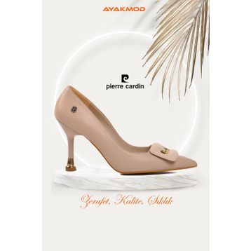 Pierre Cardin PC-54029 Krem Kadın Topuklu Ayakkabı
