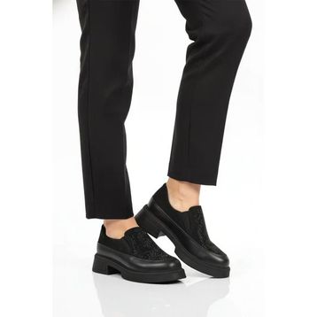 Pierre Cardin PC-55216 Z Siyah Taş İşlemeli Hafif Kadın Casual Ayakkabı