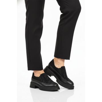 Pierre Cardin PC-55216 Z Siyah Taş İşlemeli Hafif Kadın Casual Ayakkabı