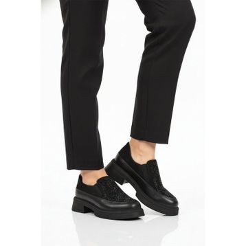 Pierre Cardin PC-55216 Z Siyah Taş İşlemeli Hafif Kadın Casual Ayakkabı
